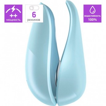 Бесконтактный клиторальный стимулятор WOMANIZER LIBERTY голубой