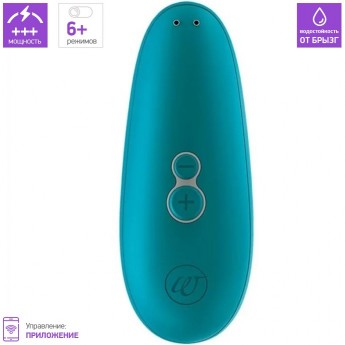 Бесконтактный клиторальный стимулятор WOMANIZER STARLET 3 бирюзовый Бесконтактный клиторальный стимулятор WOMANIZER STARLET 3 бирюзовый